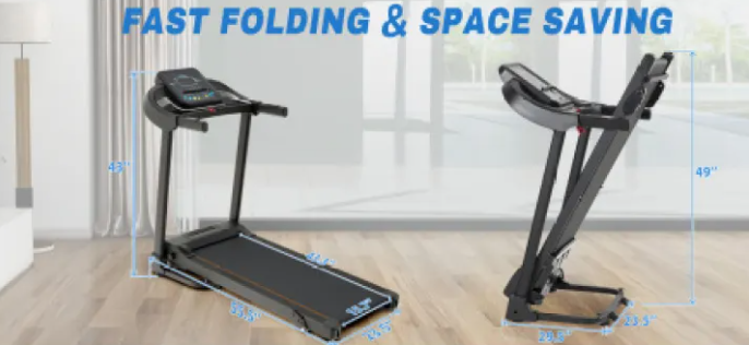 Sleek Foldable Running Machine