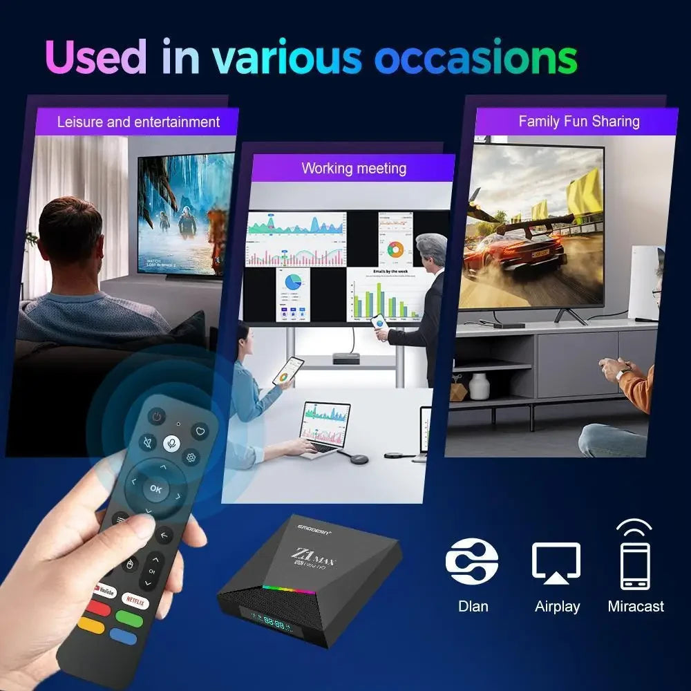 Android 15 IPTV Streaming TV Box
