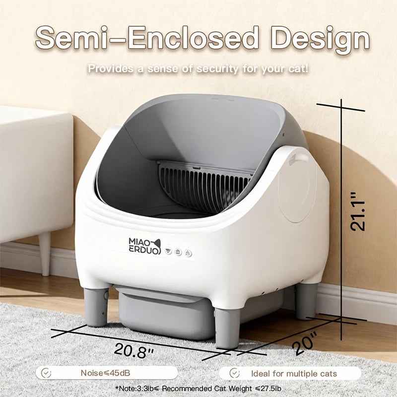 Self Cleaning Open Smart Cat Litter Box