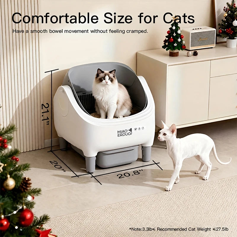 Self Cleaning Open Smart Cat Litter Box