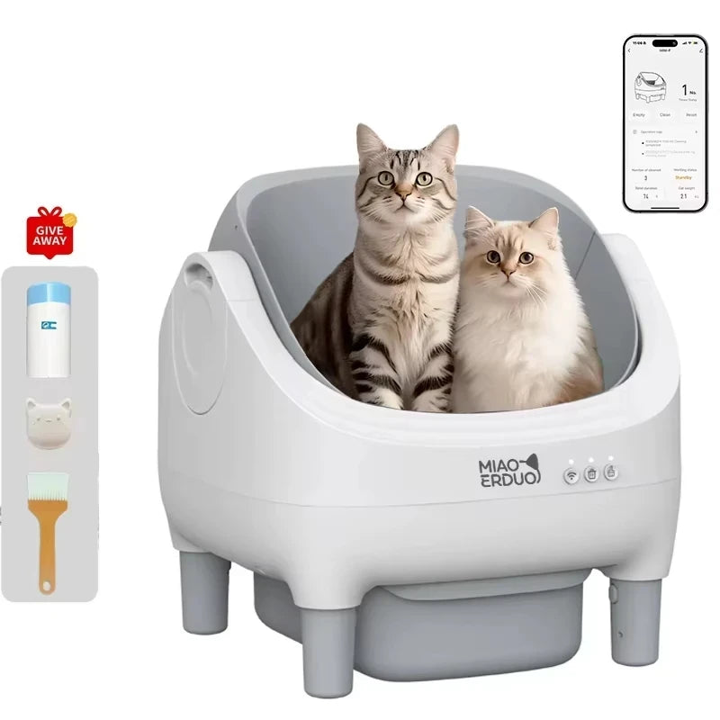 Self Cleaning Open Smart Cat Litter Box