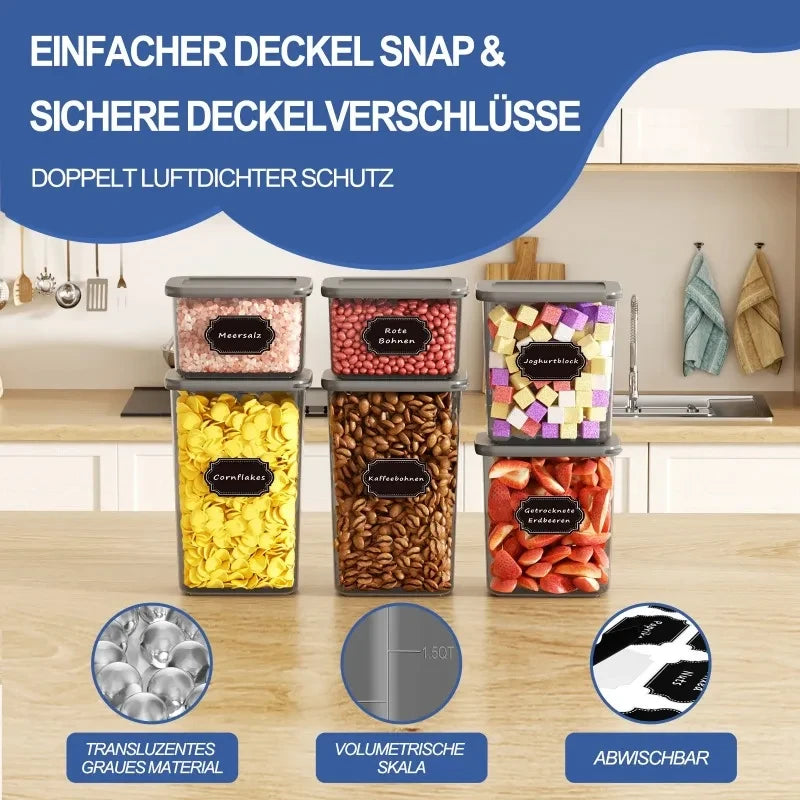 Airtight Pantry Storage Container Set