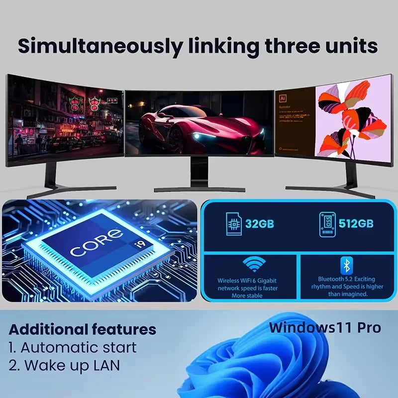 Compact Intel Core Mini Desktop Computer