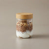 Glass Overnight Oats Containers with Bamboo Lids